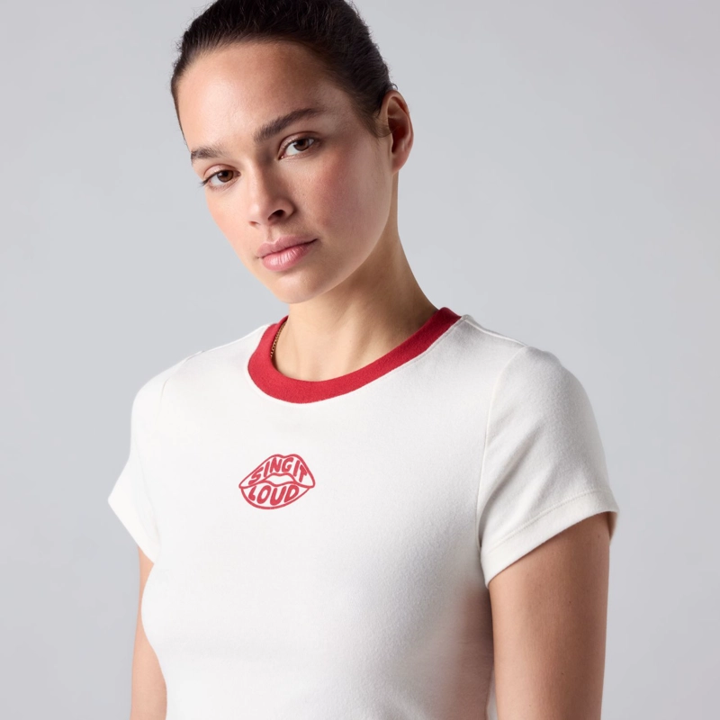 POLERA MUJER ESSENTIAL BABY TEE BEIGE LEVIS 008CH-0024 - 4
