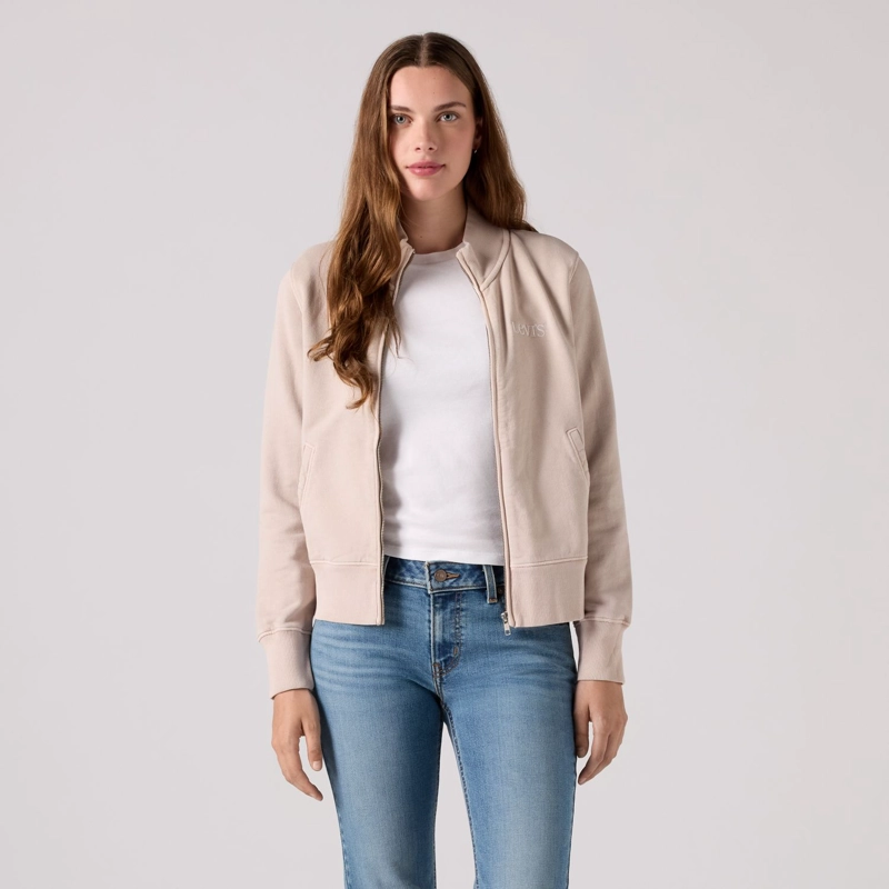 POLERON MUJER SLIM FIT FULL ZIP GRIS LEVIS 008A4-0012 - 1