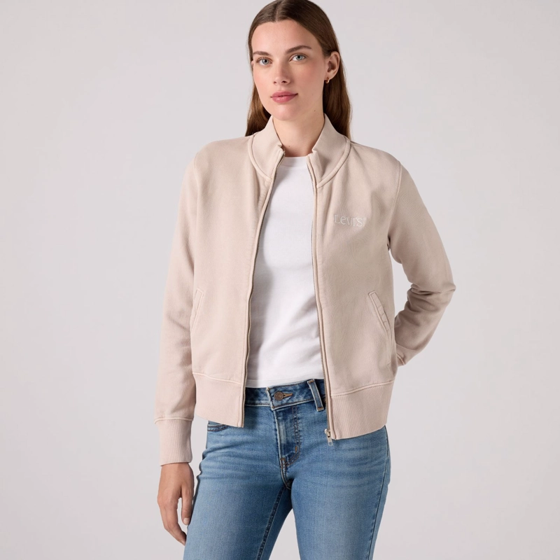 POLERON MUJER SLIM FIT FULL ZIP GRIS LEVIS 008A4-0012 - 3