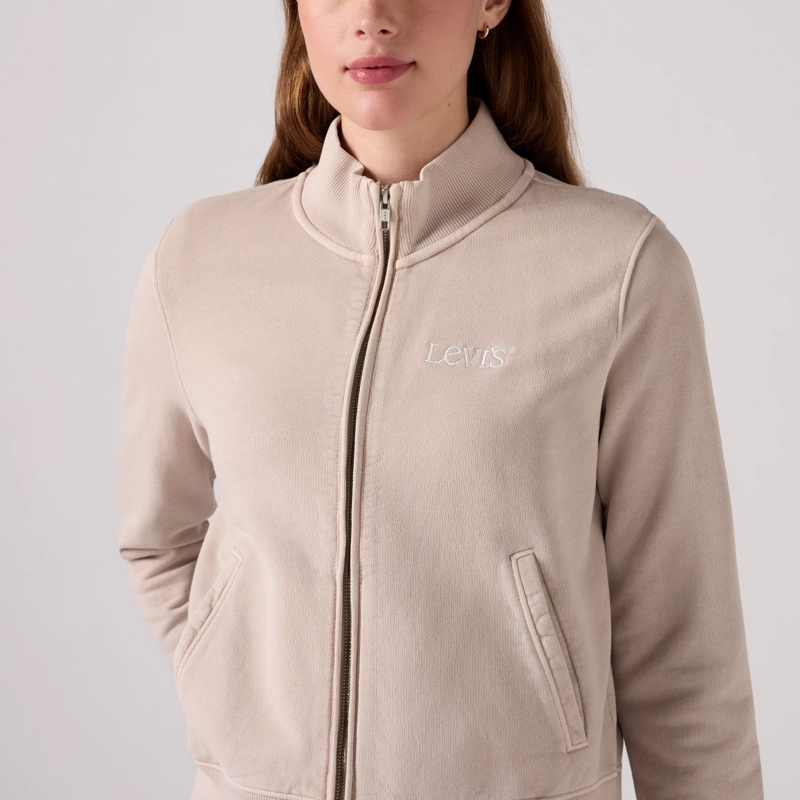 POLERON MUJER SLIM FIT FULL ZIP GRIS LEVIS 008A4-0012 - 4