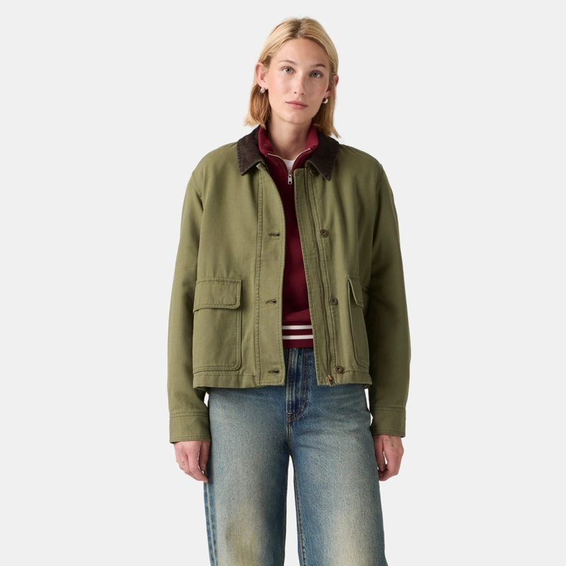 CHAQUETA MUJER BREE CROPPED CHORE VERDE LEVIS 006S6-0001 - 1