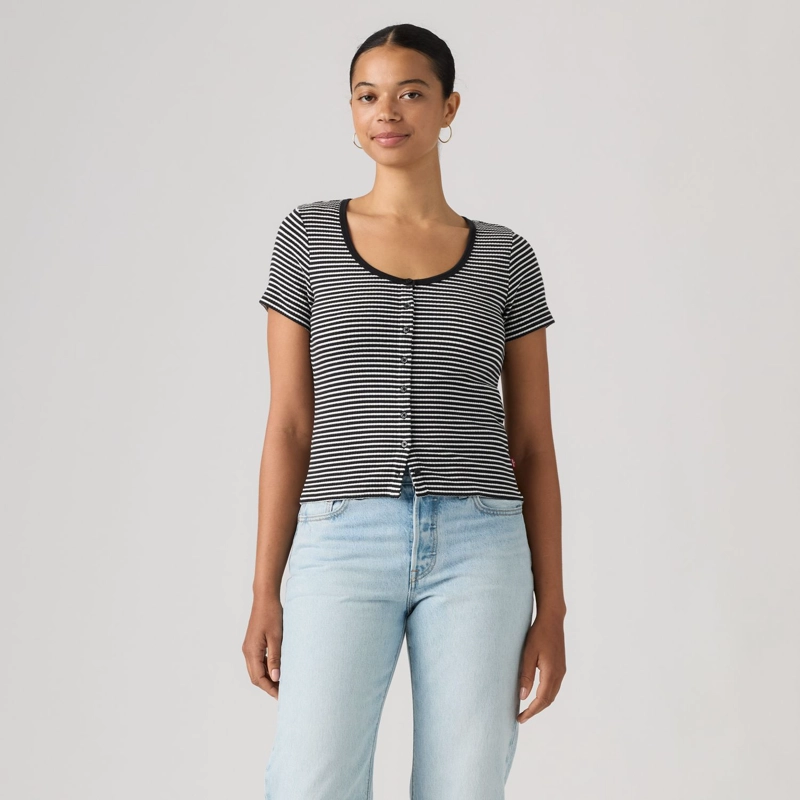 POLERA MUJER AUSTEN BUTTON THROUGH NEGRO LEVIS 0087U-0004 - 1