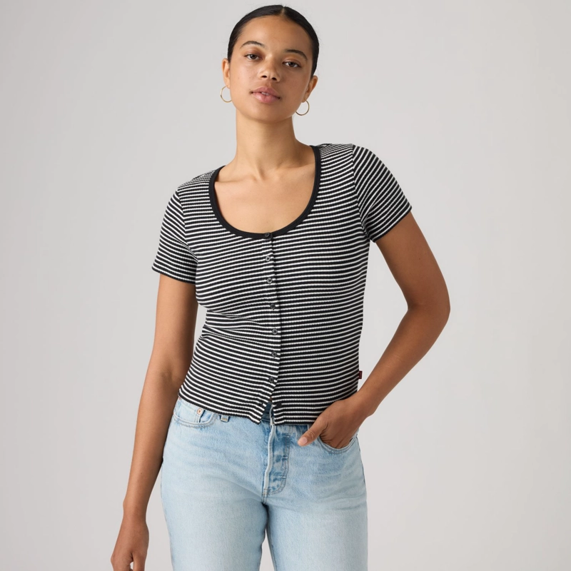 POLERA MUJER AUSTEN BUTTON THROUGH NEGRO LEVIS 0087U-0004 - 3