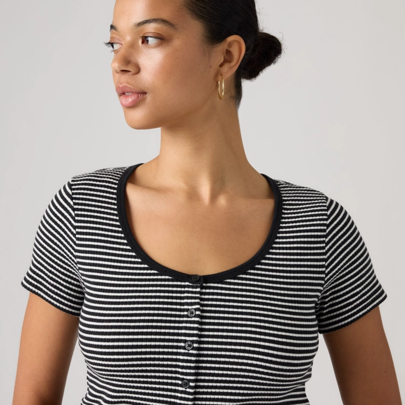 POLERA MUJER AUSTEN BUTTON THROUGH NEGRO LEVIS 0087U-0004 - 4