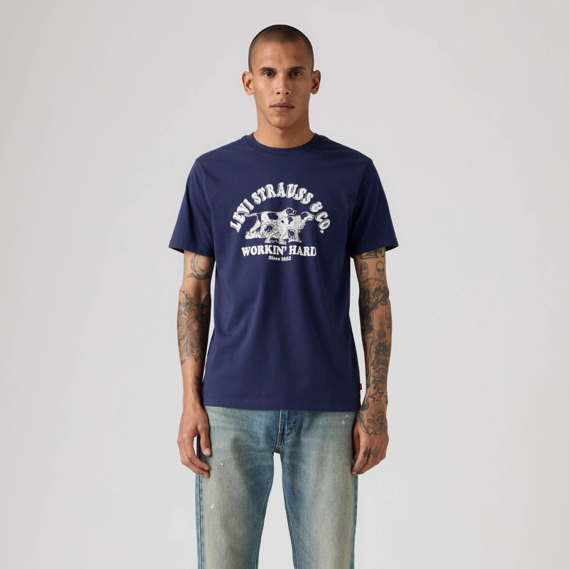 POLERA HOMBRE GRAPHIC CREWNECK TEE AZUL LEVIS 22491-2171 - 1