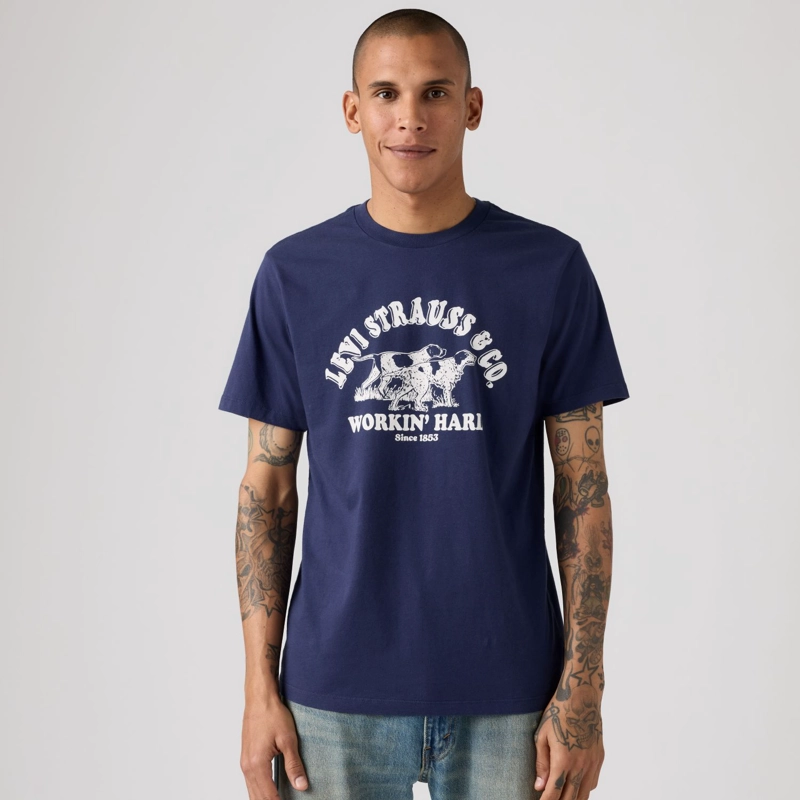 POLERA HOMBRE GRAPHIC CREWNECK TEE AZUL LEVIS 22491-2171 - 3