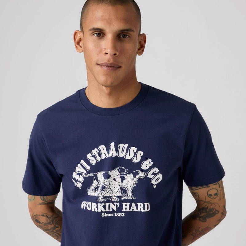 POLERA HOMBRE GRAPHIC CREWNECK TEE AZUL LEVIS 22491-2171 - 4