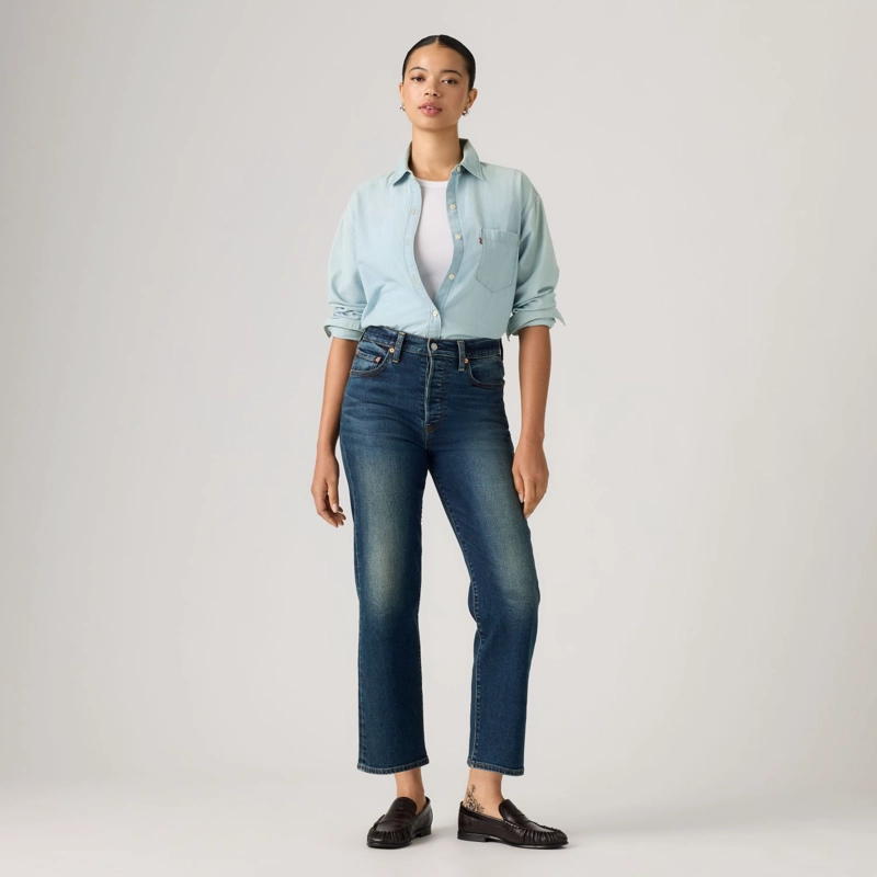 JEANS MUJER RIBCAGE STRAIGHT ANKLE AZUL LEVIS 72693-0301 - 2