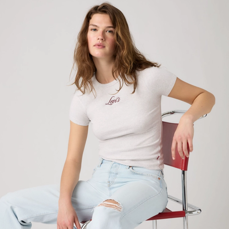POLERA MUJER THE PERFECT TEE BEIGE LEVIS 17369-3505 - 3