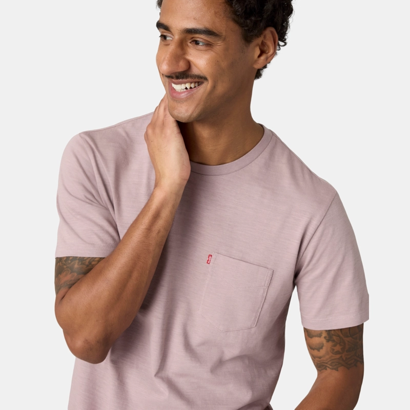 POLERA HOMBRE SS CLASSIC POCKET TEE ROSADO LEVIS 19342-0532 - 4