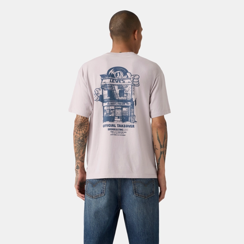 POLERA HOMBRE VINTAGE FIT GRAPHIC TEE GRIS LEVIS 87373-0456 - 2