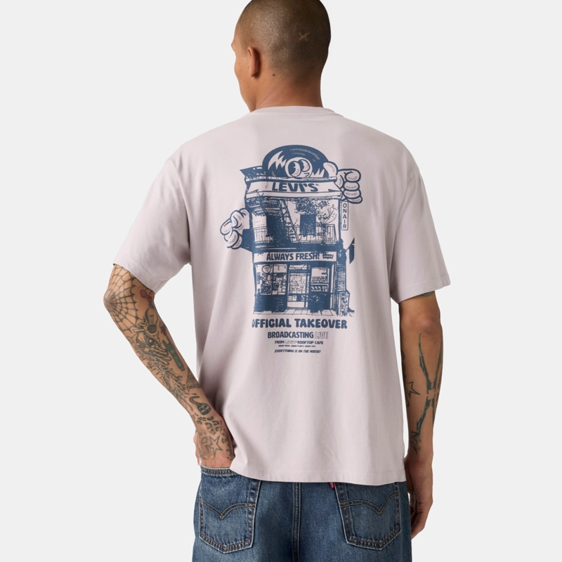 POLERA HOMBRE VINTAGE FIT GRAPHIC TEE GRIS LEVIS 87373-0456 - 3