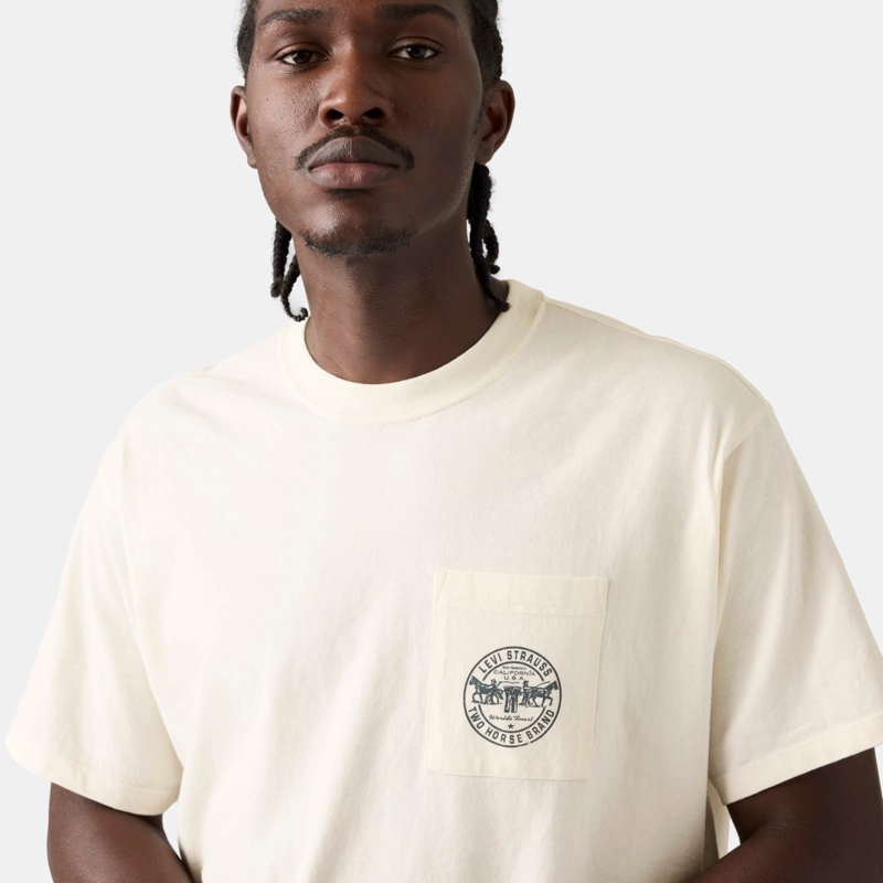 POLERA HOMBRE VINTAGE FIT POCKET TEE BEIGE LEVIS 005HV-0002 - 4