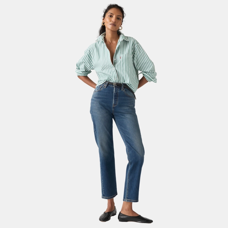 JEANS MUJER 501 CROP LIGHTWEIGHT AZUL LEVIS A8746-0004 - 4