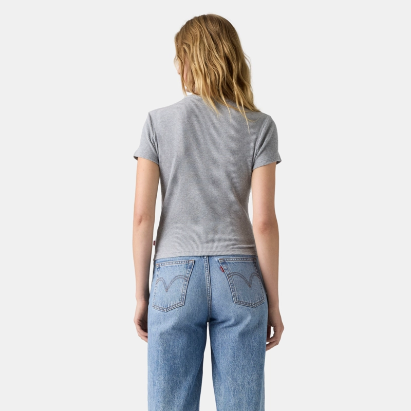 POLERA MUJER RORY BUTTON THROUGH SS GRIS LEVIS 0086M-0005 - 2
