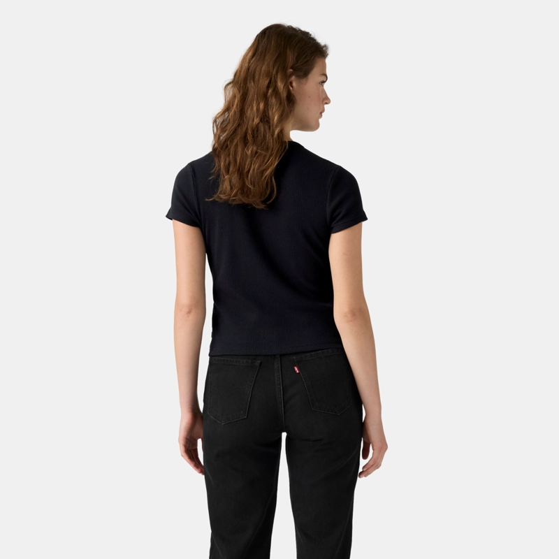 POLERA MUJER RORY BUTTON THROUGH SS NEGRO LEVIS 0086M-0000 - 2