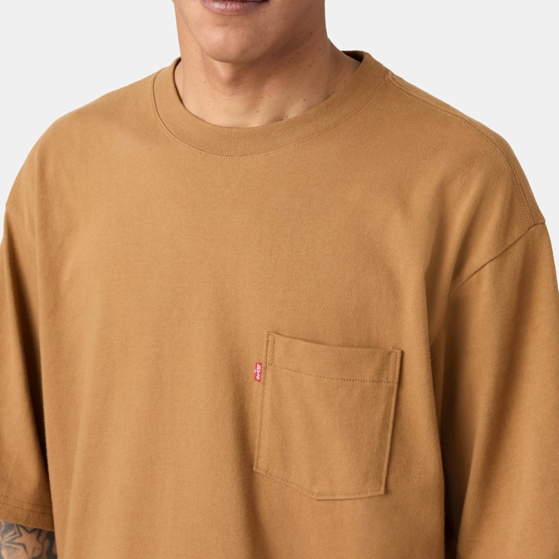 POLERA HOMBRE HALF SLV PKT TEE CAFE LEVIS 005OB-0012 - 4