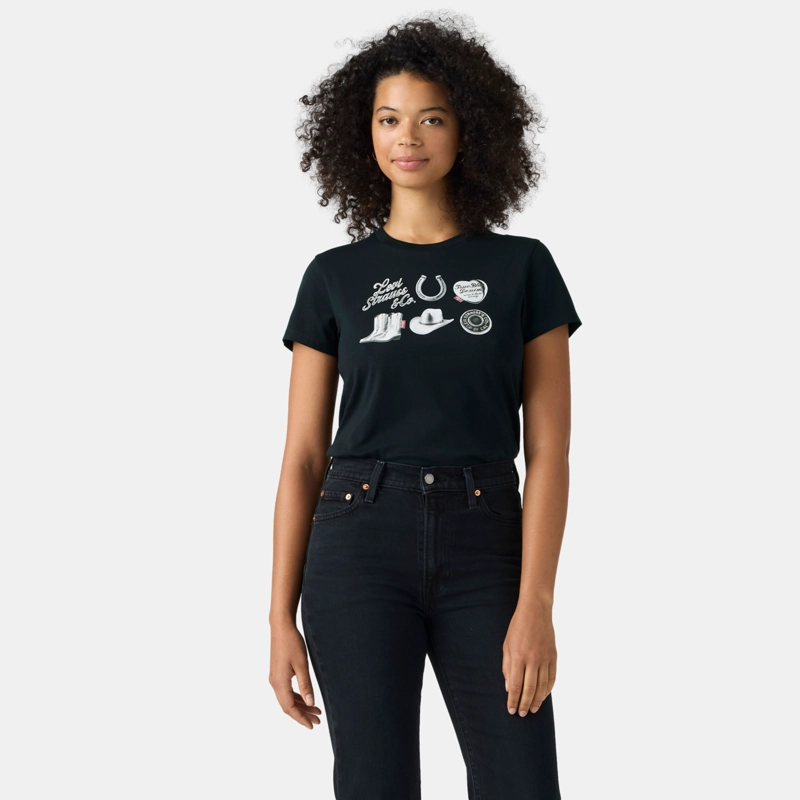 POLERA MUJER THE PERFECT TEE NEGRO LEVIS 17369-3503 - 1