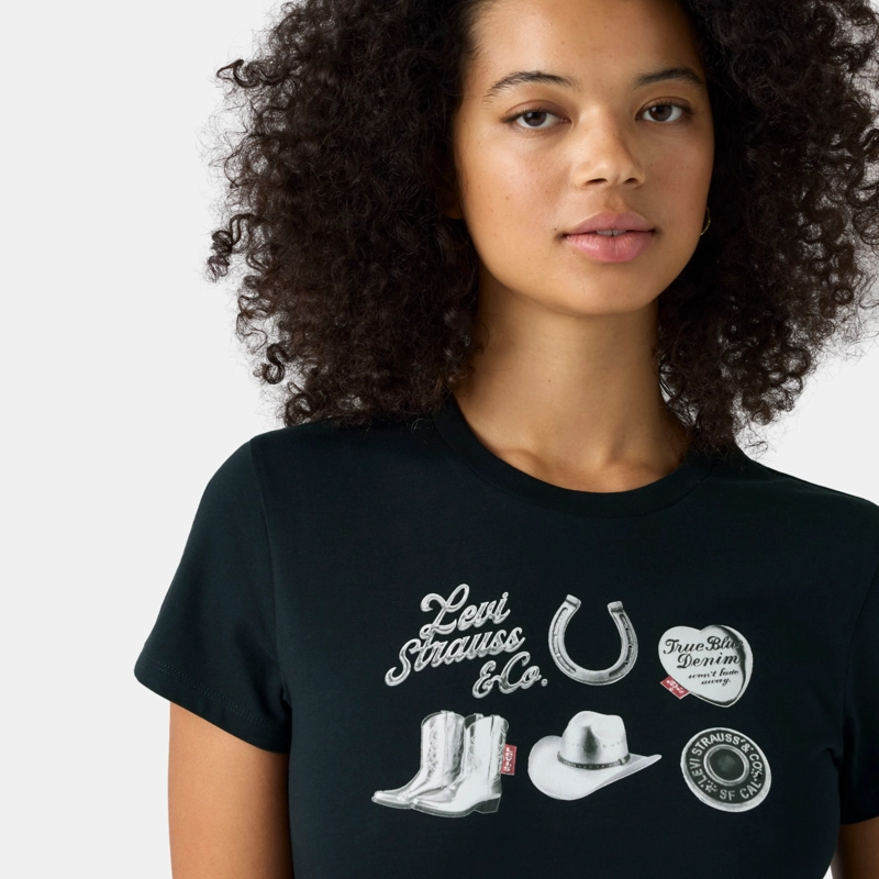 POLERA MUJER THE PERFECT TEE NEGRO LEVIS 17369-3503 - 3