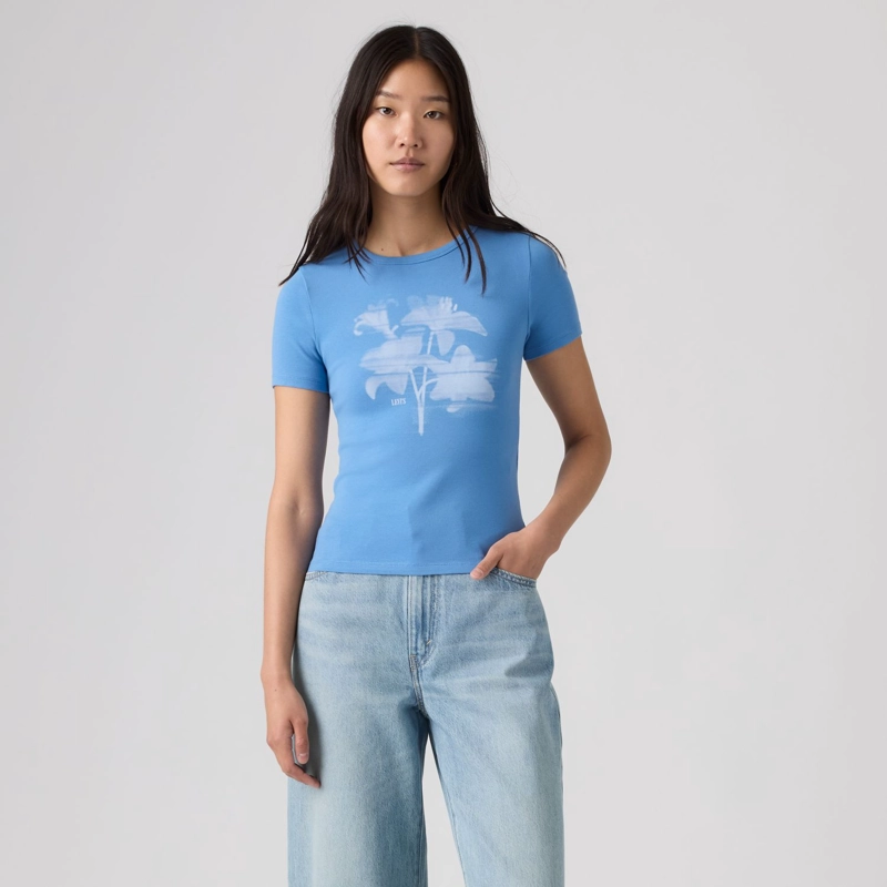 POLERA MUJER GR HAYES SS TEE CELESTE LEVIS 008A8-0006 - 1