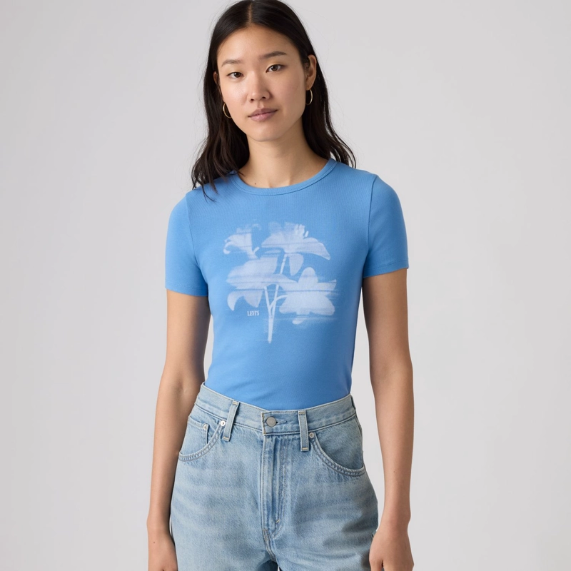 POLERA MUJER GR HAYES SS TEE CELESTE LEVIS 008A8-0006 - 3