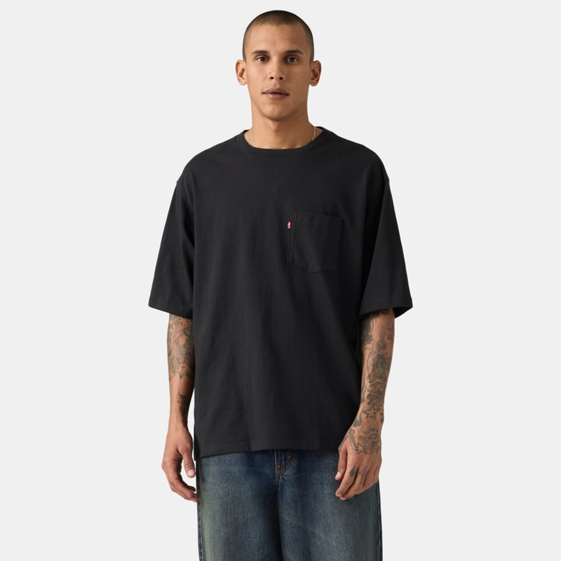 POLERA HOMBRE HALF SLV PKT TEE NEGRO LEVIS 005OB-0003 - 1