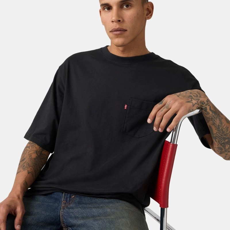 POLERA HOMBRE HALF SLV PKT TEE NEGRO LEVIS 005OB-0003 - 3