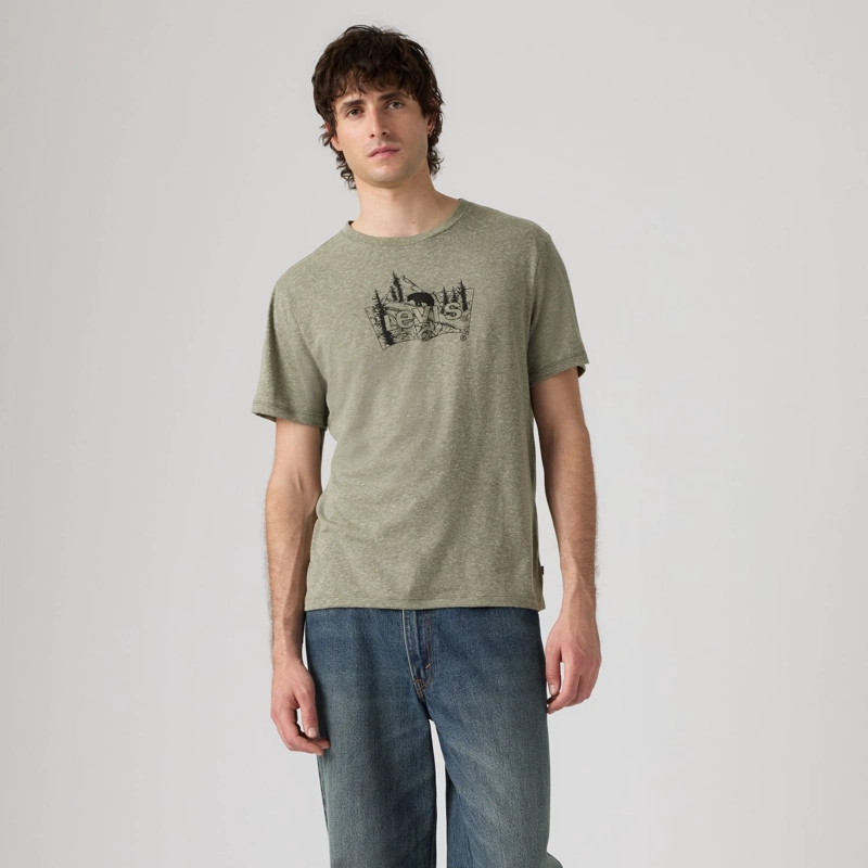 POLERA HOMBRE GRAPHIC CREWNECK TEE VERDE LEVIS 22491-2152 - 1