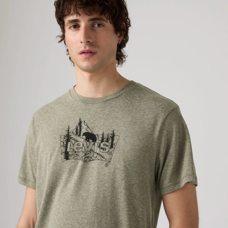 POLERA HOMBRE GRAPHIC CREWNECK TEE VERDE LEVIS 22491-2152 - 4