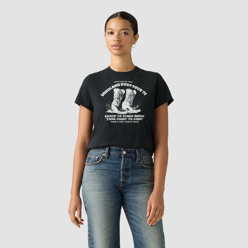 POLERA MUJER GR FAVORITE TEE NEGRO LEVIS 005GV-0084 - 1