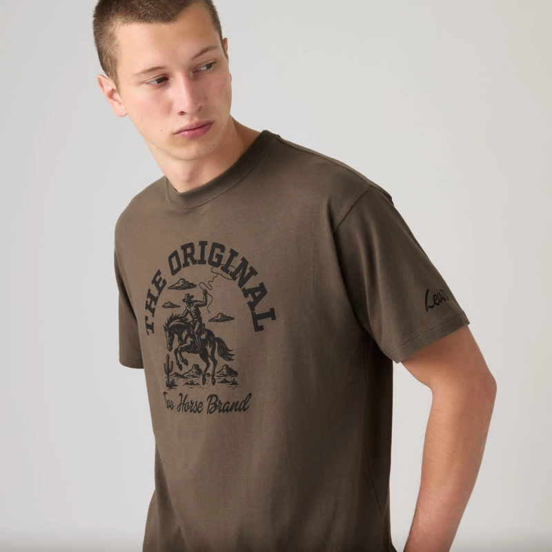 POLERA HOMBRE VINTAGE FIT GRAPHIC TEE CAFE LEVIS 87373-0492 - 4