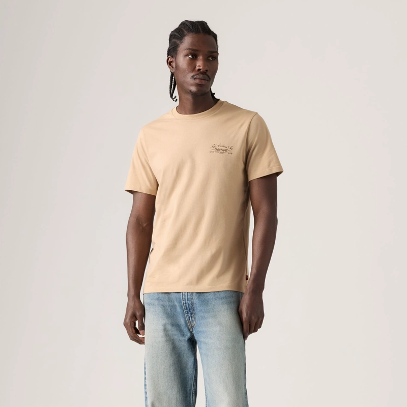 POLERA HOMBRE GRAPHIC CREWNECK TEE BEIGE LEVIS 22491-2148 - 1