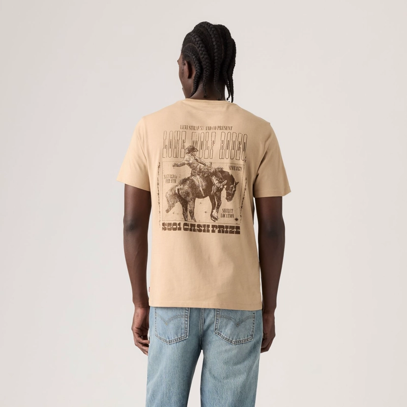 POLERA HOMBRE GRAPHIC CREWNECK TEE BEIGE LEVIS 22491-2148 - 2