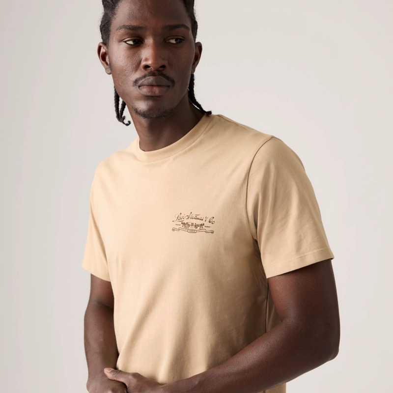 POLERA HOMBRE GRAPHIC CREWNECK TEE BEIGE LEVIS 22491-2148 - 3