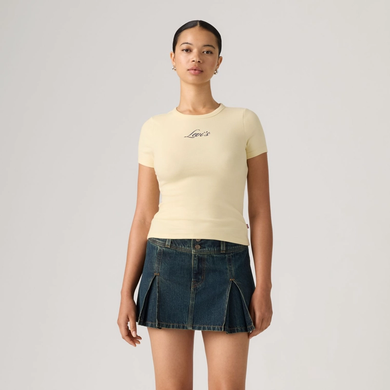 POLERA MUJER GR HAYES SS TEE AMARILLO LEVIS 008A8-0008 - 1