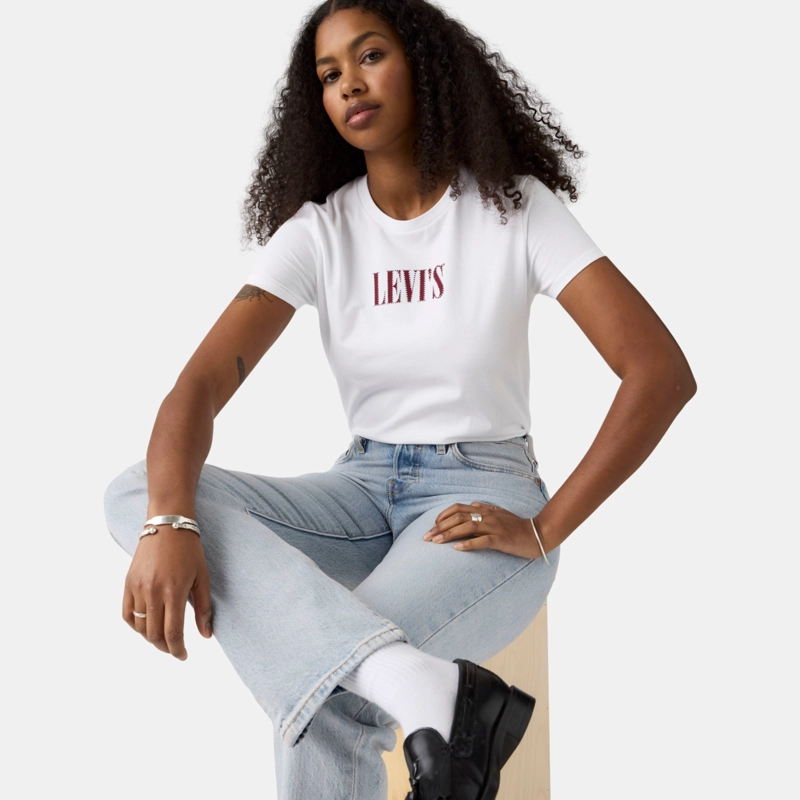 POLERA MUJER THE PERFECT TEE BLANCO LEVIS 17369-3493 - 4