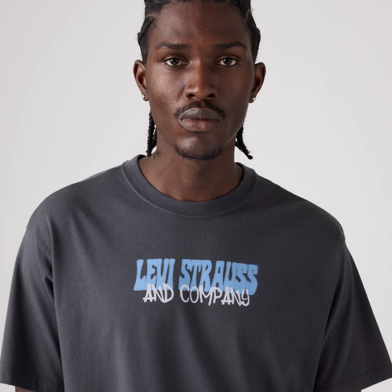 POLERA HOMBRE VINTAGE FIT GRAPHIC TEE GRIS LEVIS 87373-0465 - 3