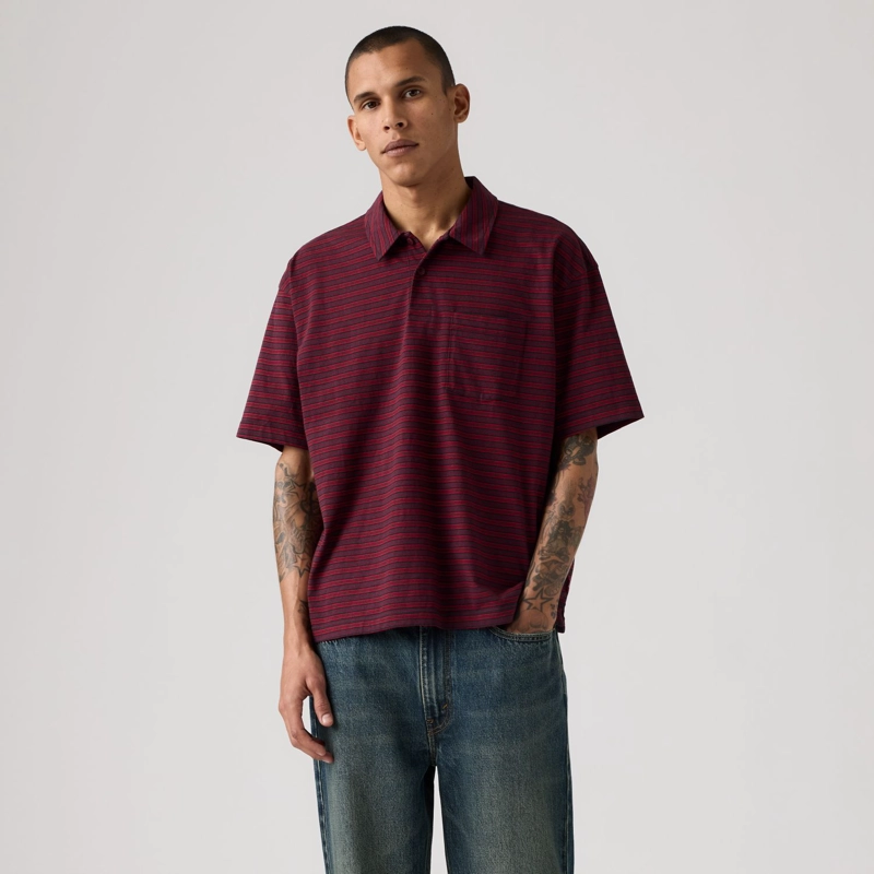 POLERA HOMBRE FINN BOXY PKT POLO BURDEO LEVIS 008F5-0002 - 1
