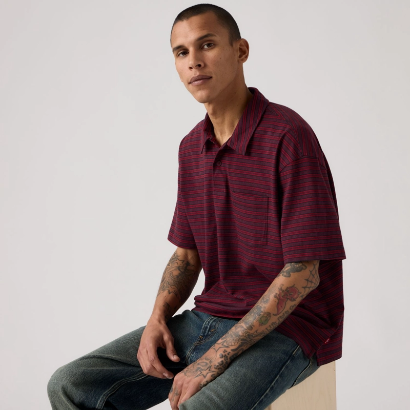 POLERA HOMBRE FINN BOXY PKT POLO BURDEO LEVIS 008F5-0002 - 3