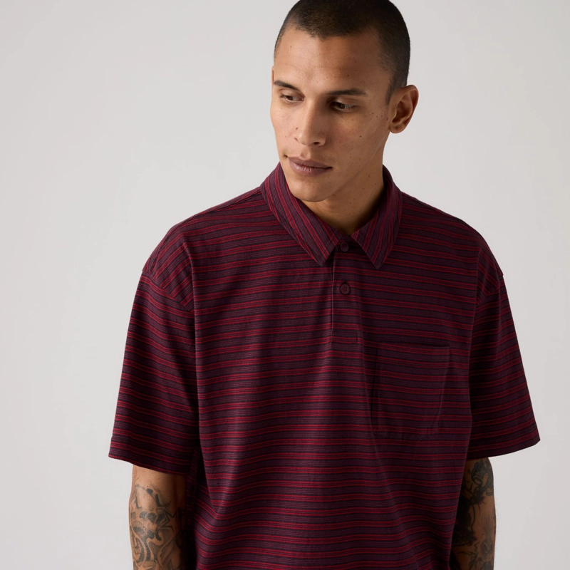 POLERA HOMBRE FINN BOXY PKT POLO BURDEO LEVIS 008F5-0002 - 4