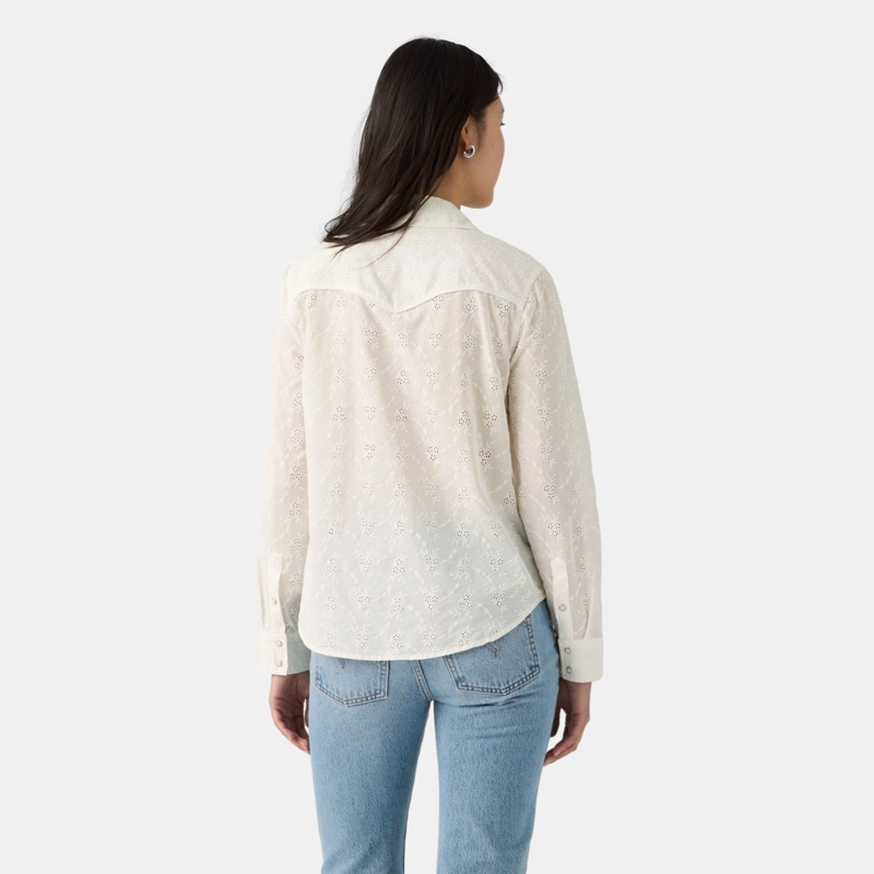 BLUSA MUJER HERITAGE WESTERN EYELET BLANCO LEVIS 0082Q-0000 - 2