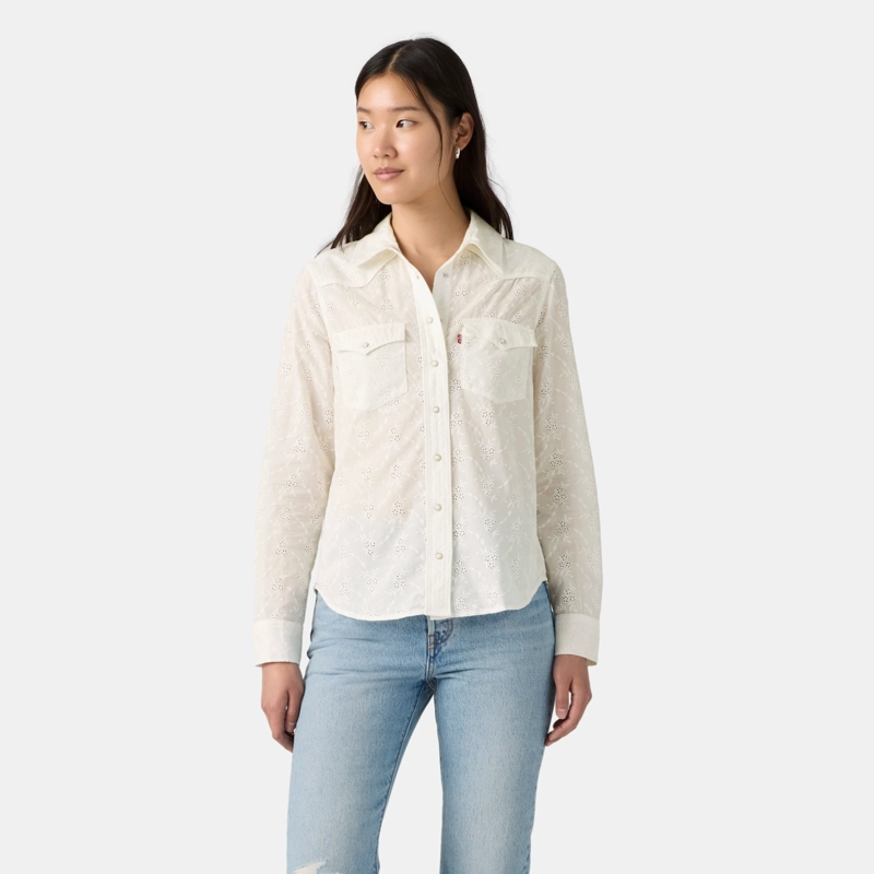 BLUSA MUJER HERITAGE WESTERN EYELET BLANCO LEVIS 0082Q-0000 - 3