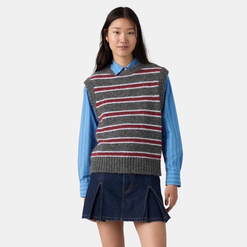 SWEATER MUJER ALICE VEST GRIS LEVIS 008S5-0000 - 1