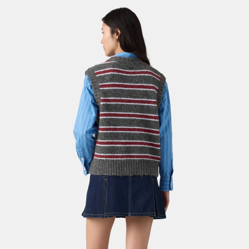 SWEATER MUJER ALICE VEST GRIS LEVIS 008S5-0000 - 2