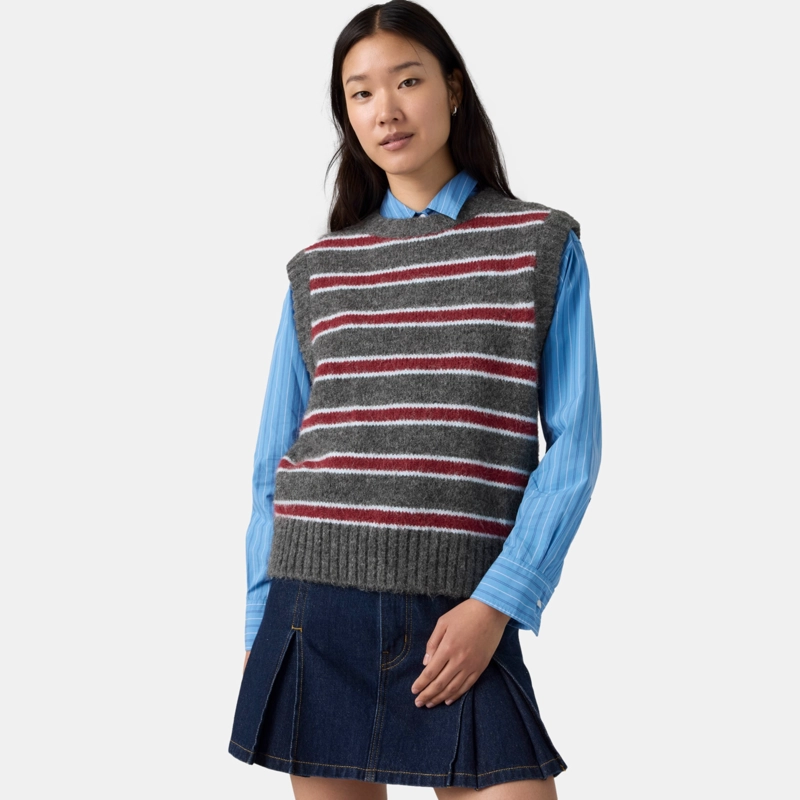 SWEATER MUJER ALICE VEST GRIS LEVIS 008S5-0000 - 3