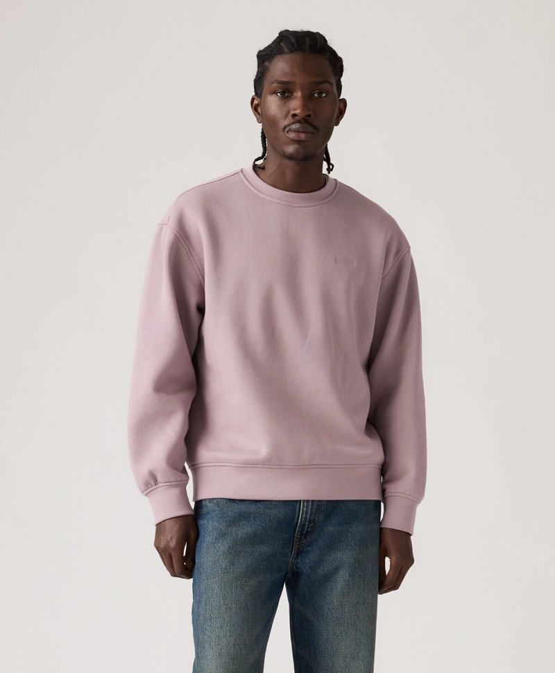 POLERON HOMBRE SWEATS CREW ROSADO LEVIS A1572-0133 - 1