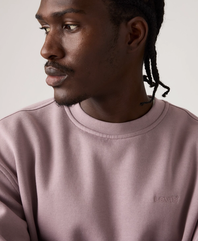 POLERON HOMBRE SWEATS CREW ROSADO LEVIS A1572-0133 - 4