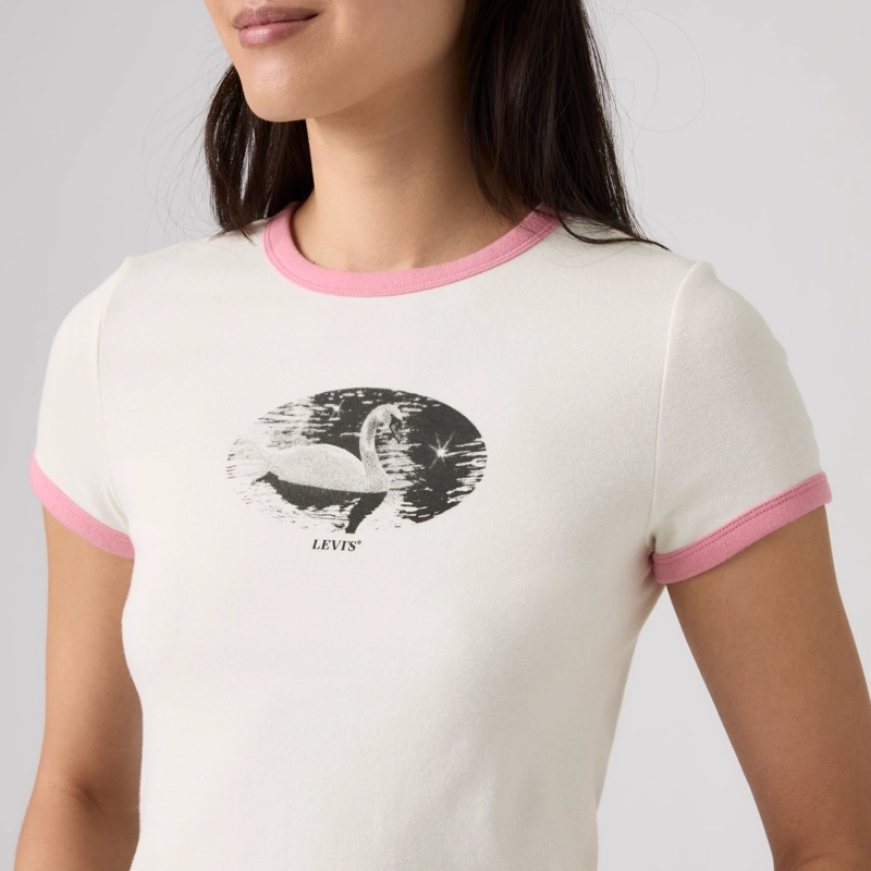 POLERA MUJER ESSENTIAL BABY RINGER BEIGE LEVIS 008A1-0003 - 4