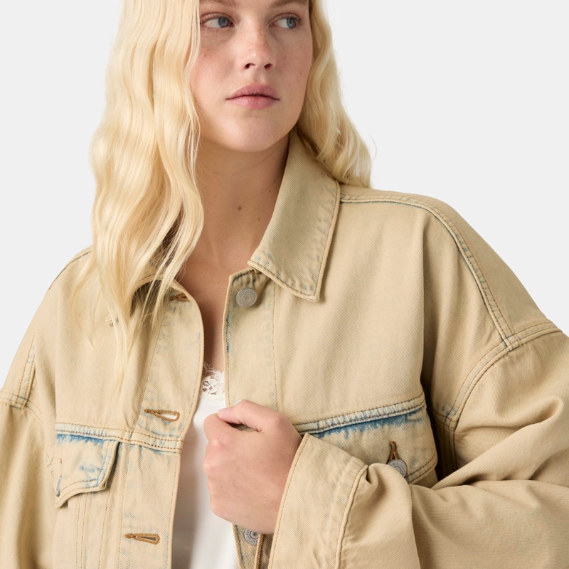 CHAQUETA MUJER LOOSE CROP TRUCKER CELESTE LEVIS 0089L-0001 - 4
