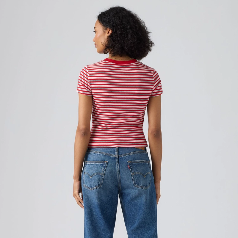 POLERA MUJER ESSENTIAL BABY TEE ROJO LEVIS 0085R-0012 - 2